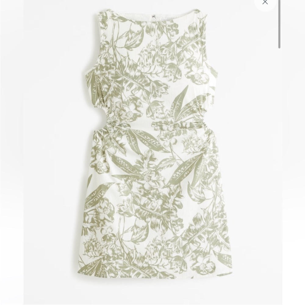 Stretch Cotton Cutout Mini Dress